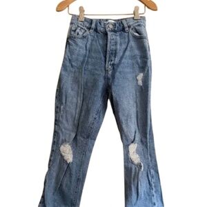 Dynamite Rosie Ultra High Waist Slim Leg Jeans - Blue - Size 25